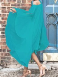 Women's Dresses Chiffon Off Shoulder Irregular Dress - Image 4