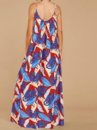 Loose Sleeveless Print Maxi Dress - Image 5